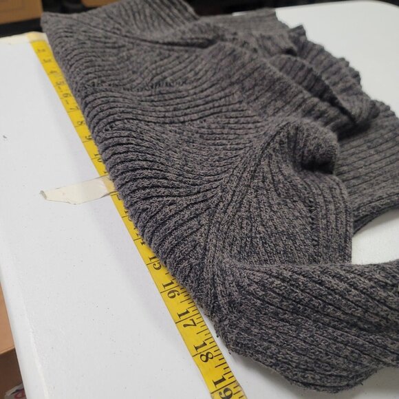 Sundance Womens Ribbed Turtle Neck Sweater Size L Gray Academia Neutral Teacher - Picture 6 of 9